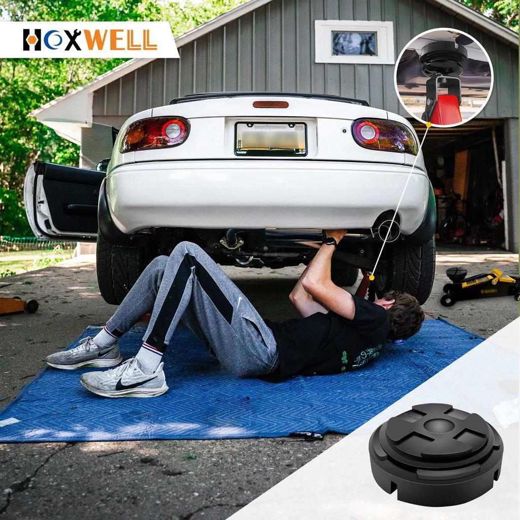 ROBLOCK Rubber Jack Pad Pinch Weld Adapter, Universal Slot Frame Rail Protector for Floor