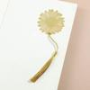 Leaf Hollow Tassel Book Markers Elegant Chinese Style Bookmark Metal Hollow Bookmark  Reading Gift
