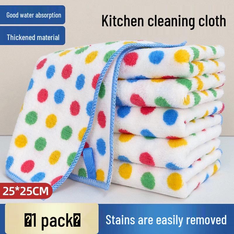 Thickened Absorbent Lint-Free Waffle Dishcloth for Kitchen Cleaning
