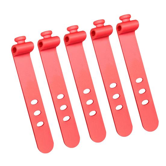 5Pcs Cable Organizer Ties Management for Headphones Flexible Wire Silicone Reusable Cable TV USB Computer
