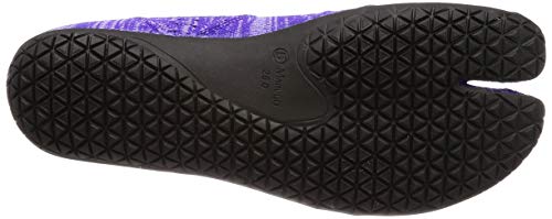 Hitoe Tabi-style Shoes, Zebra Purple, Size 28.0