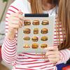 50Pcs Cute Cartoon Burger Stickers – Waterproof Reusable Decals for Luggage, Laptop, Journal