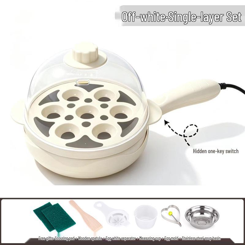 Canxiang Non-Stick Electric Frying Pan: Poached Eggs, Dumplings, Pot Stickers & Breakfast Cooker