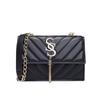 Stylish and simple shoulder bag, personalized chain, small square bag, popular satchel this year, new autumn models