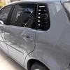 Für Volkswagen VW Polo 5-Türer Schrägheck MK4 9N 2002-2008 Auto Heckklappen-Lüftungsgitter Seitenjalousie Abdeckung Zierleiste Aufkleber Lüftungsschaufel ABS