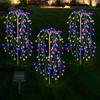 Solar Ground Inset Firework Led Landscape Light Waterproof Yard Decor For Garden