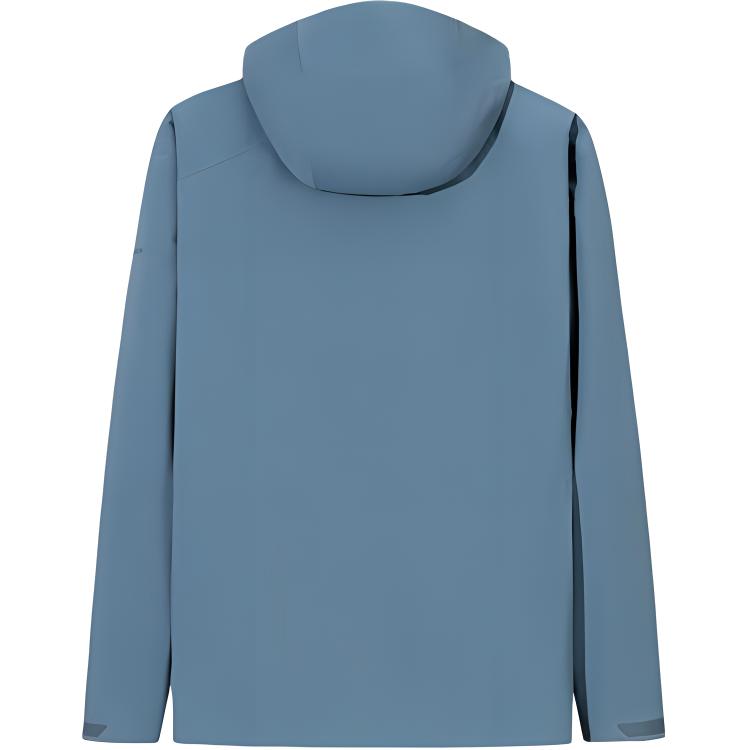 Anta Champion Outdoor Series Solid Color Zip-Up Hooded Comfortable Breathable Versatile Waterproof Jacket Men Jacket Dark-Blue 152510626-4