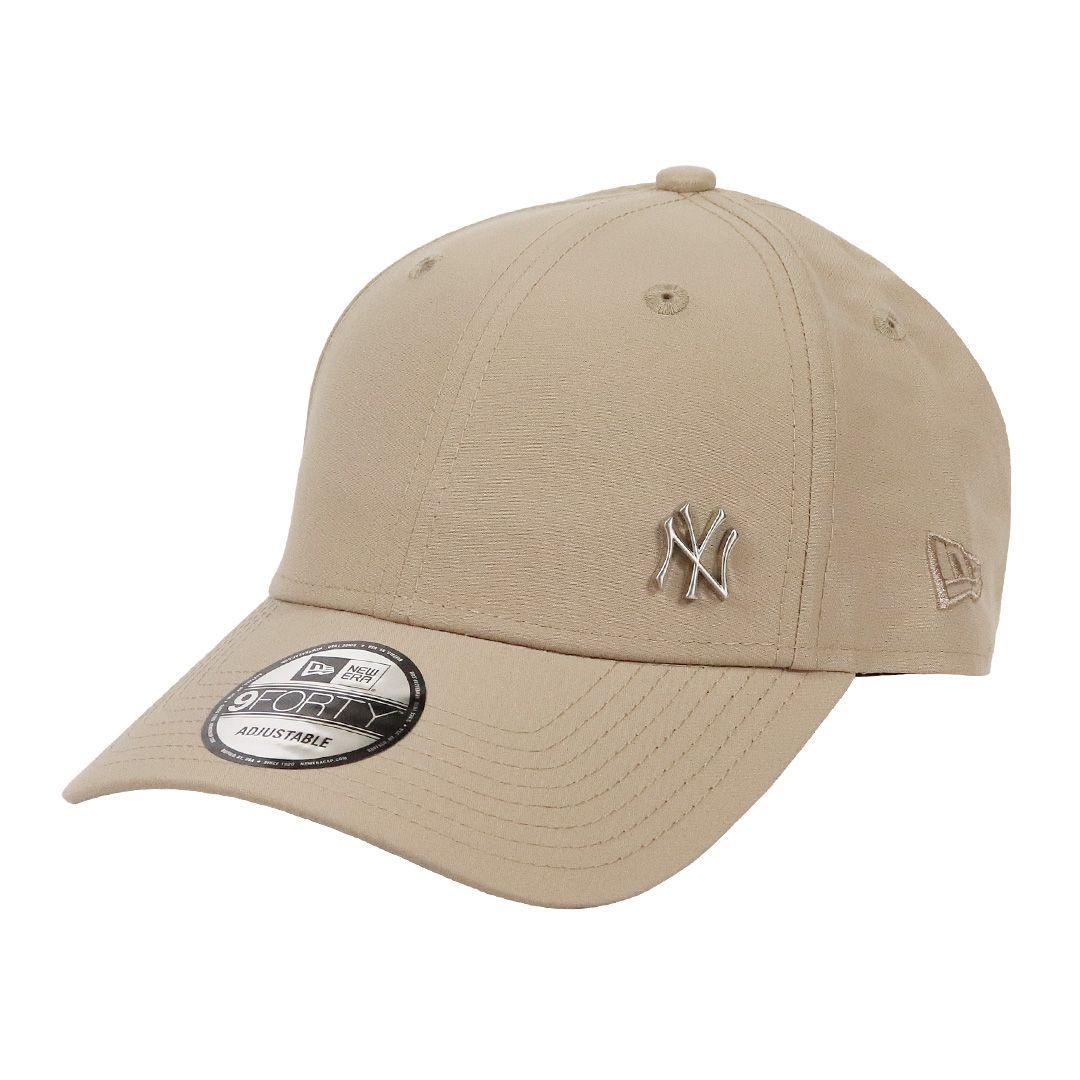 Used New Era Cap Metal Logo NEW ERA 9FORTY FLAWLESS New York Yankees Flawless Men s Women s Mini Logo MLB Hat Baseball Cap New York Yankees Pastel