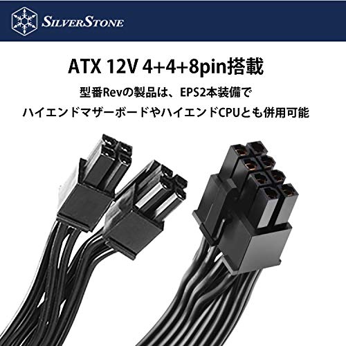 SilverStone Essential Series Semi-Modular 80Plus Gold Certified ATX Power Supply, 650W, SST-ET650-HG-Rev