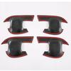 For Kia Mohave Borrego HM2 - Carbon Fiber Style Door Handle Bowl Cover Cup Cavity Trim ert Catch Molding Garnish
