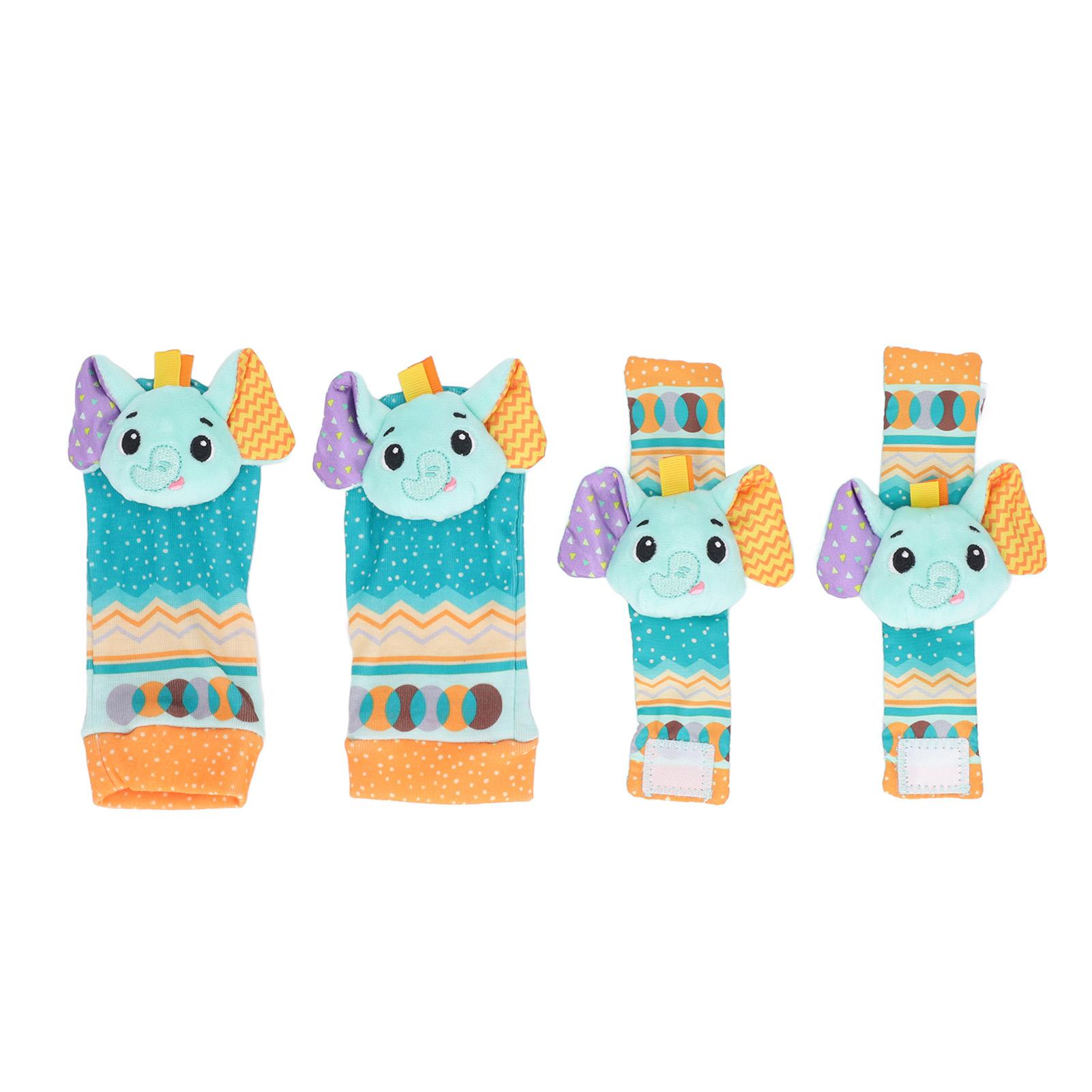 

Детские погремушки для запястья, цветной узор, мягкие, развивающие погремушки для раннего развития, набор носков для поиска ног, тип 8 Type 7