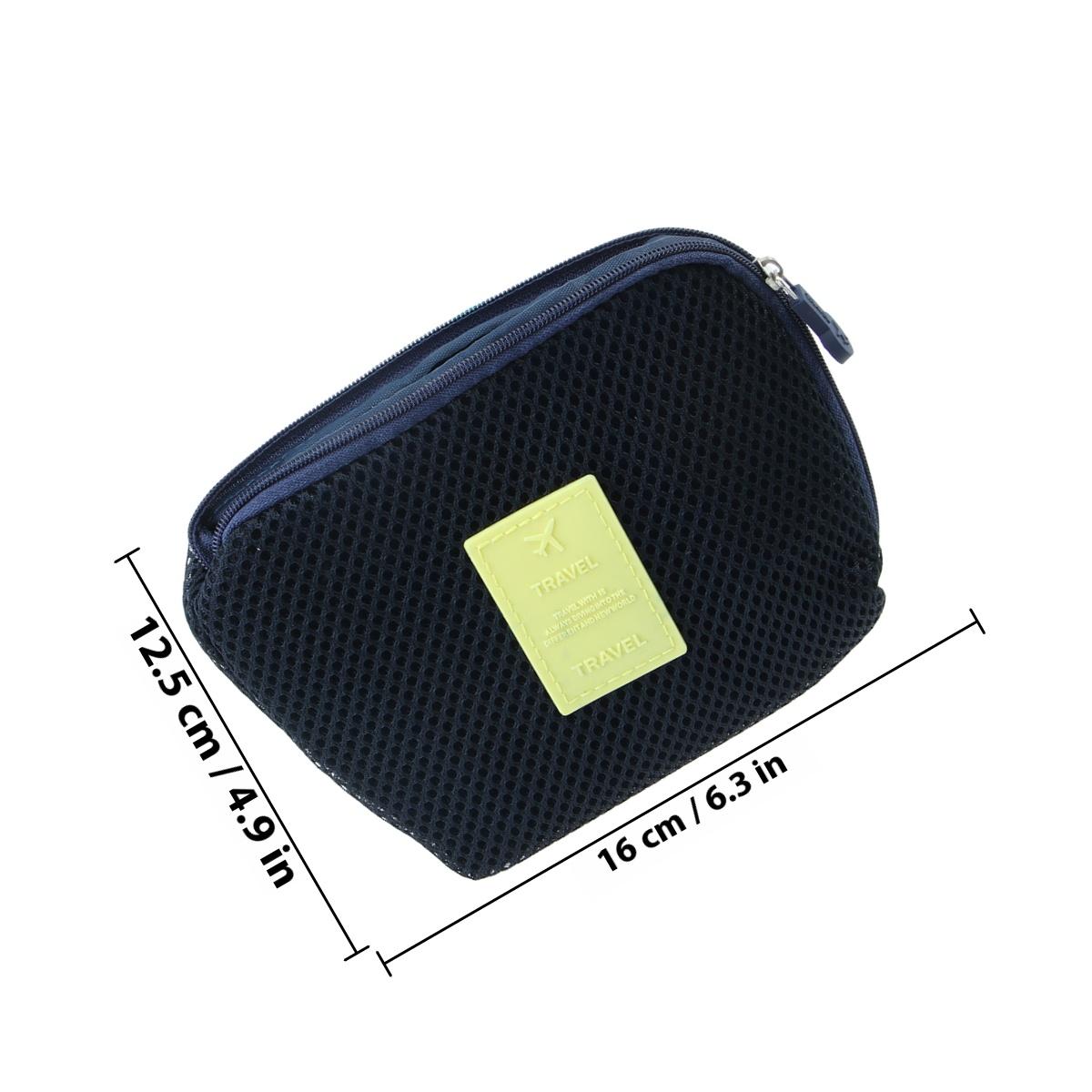 

Dark Blue Shockproof Digital Accessory Case with Multiple Compartments Portable Size for Travel Cable Mouse Earphones синий