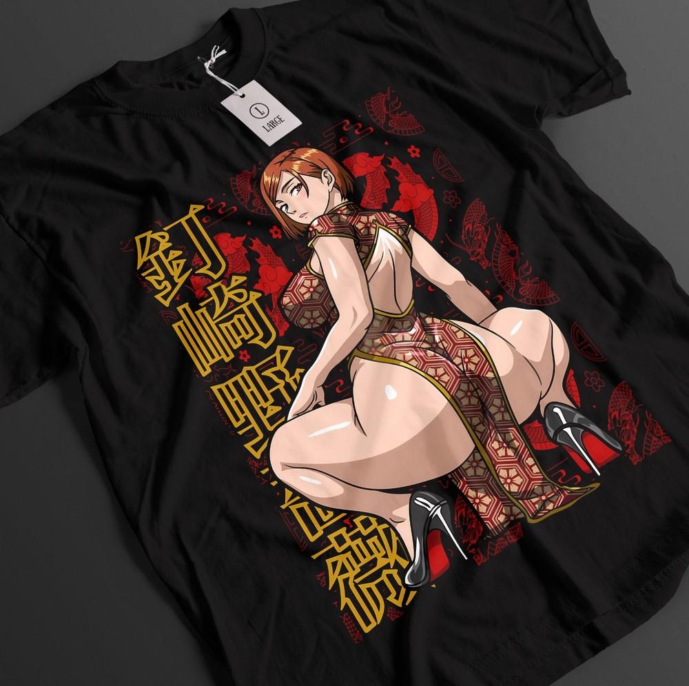 

Jujutsu Kaisen Shirt Nobara Kugisaki T-Shirt Sukuna Mahito JJK Anime Unisex Tee XL