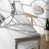 Soccer Football Net Sketch Sheer Drapes for Living Room Decoration Window Curtains for Kitchen Curtains