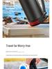 Large Stainless Steel Insulated Water Bottle with Double Lid and Strap for Outdoor Sports