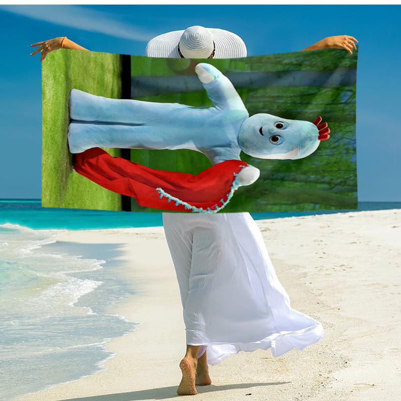 Ultra-Soft Beach Towel with In the Night Garden Theme,Ideal for Pool - Camping, Diving - Perfect Travel Essential, Vibrant Beach Towel.