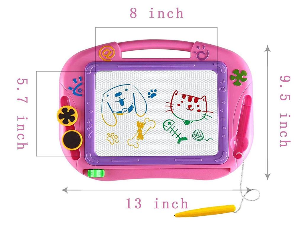 Magnetic Drawing Board Erasable Colorful Doodle Drawing Board Toy for Kids Writing Sketching Pad