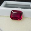 CERTIFIED Natural 9.85 Ct Red Ruby Emerald Cut Loose Gemstone Ring Size M-39-Ra