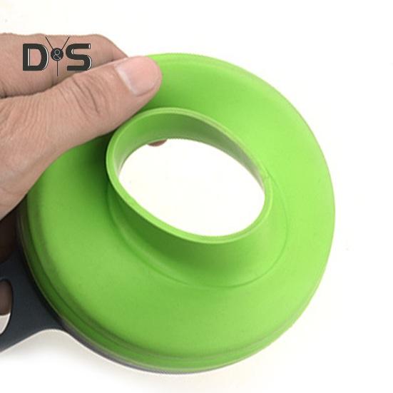 Fdit Set 3 Imbuti Pieghevoli In Silicone Alimentare - Bocca Larga E Stretta, Antiscottatura, Per Cucina E Olio