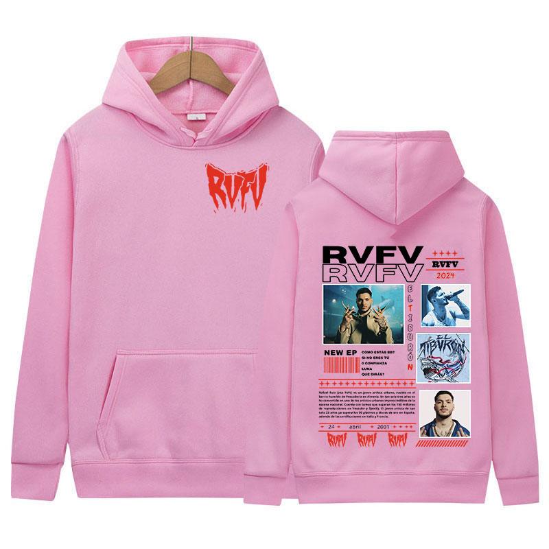 RVFV Eltiburón New Album 2024 Pullover Hooded Men's Retro High Quality Fashion Sweatshirt Man Hip-hop Oversized Hoody Streetwear