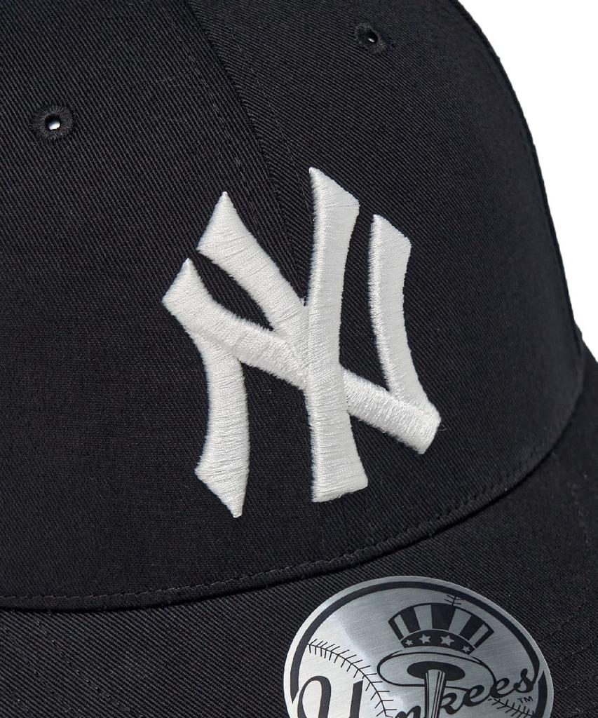 Emelbi Signature All-Over Patch Structure Ball Cap Ny (Black)