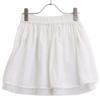 Fendi White Elastic Waist Lace Mini Skirt Skirt 12A whiteUsed