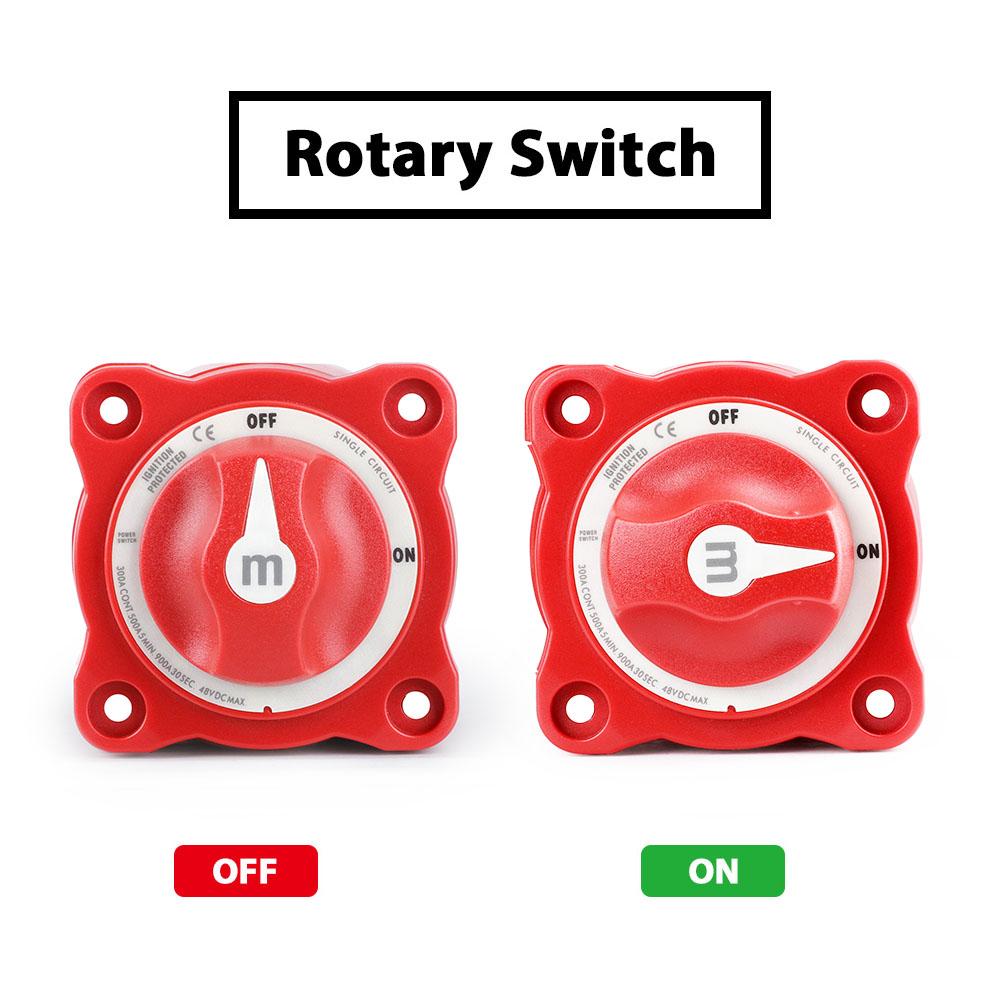 12V-48V 100A-300A Car RV Single tractor Circuit cutter Selector Isolator Disconnect Switch Rotary Battery Camper Accessories