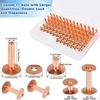 Rivets for Leather Burrs Washers without Pattern Smooth Rivet Setting Tool Fastener Kit Clothing