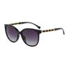 New fashion Xiaoxiangfeng gradual change color glasses women's plain face UV protection cat eye UV sunglasses