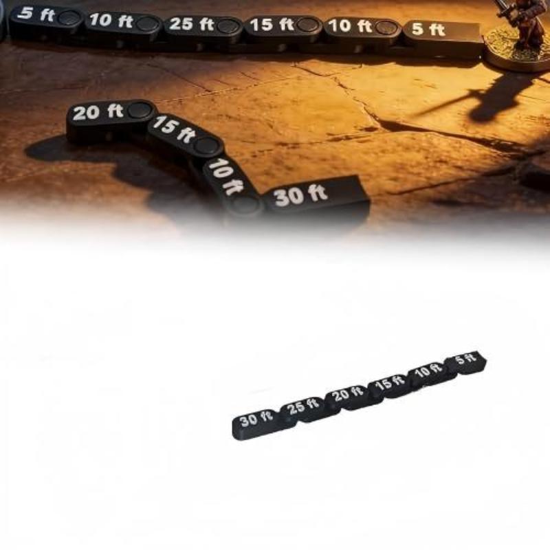 Tabletop RPG Articulated Movement Ruler for DND 8 Section 12 Inch Flexible Accurate Ruler for Adventure  Scenario Use