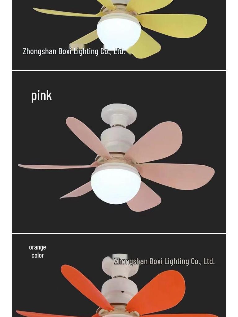 E27 Schraubsockel Leise Intelligente Deckenventilatorleuchte für Zuhause & Restaurant