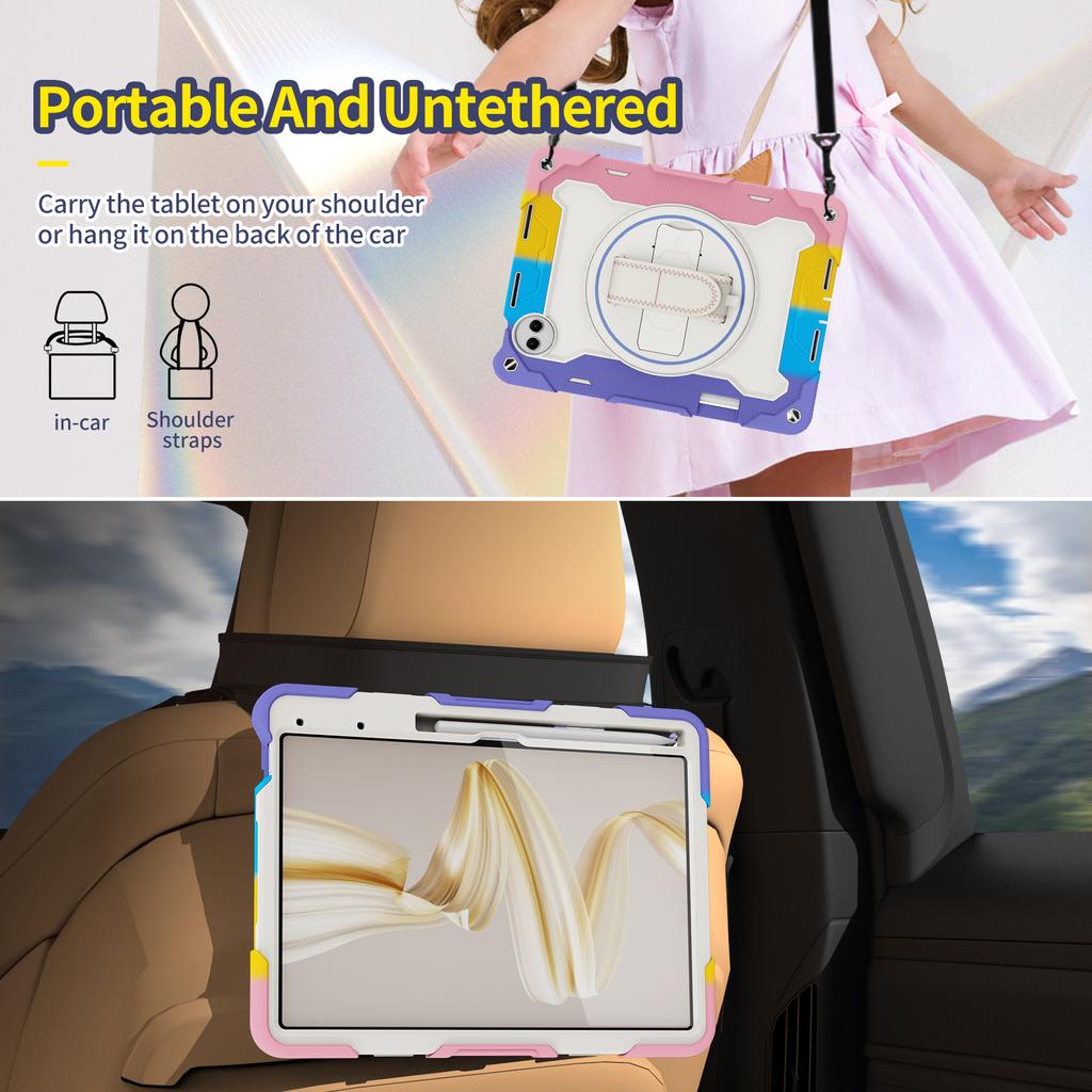 Rugged Case Universal for Huawei MatePad Pro 12.2 2025 2024 MRDI-W09 MRO-W00 W09 W10 AL10 Heavy Duty 360 Rotating Stand Cover