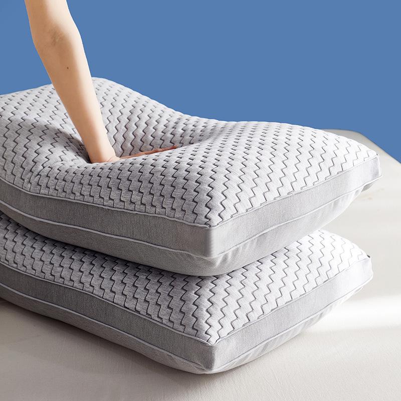 Orthopedic Pillow: Supports Cervical Spine, Perfect for Single Sleepers, Home Use, Bedside, Dorms - Firm, High Loft for Adults.