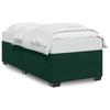 Bed Frame without Mattress Dark Green 90 x 190 cm Velvet