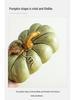 Su-style Green Ceramic Pumpkin Dish for Bread, Cake, Snacks, and Candy