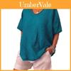 Blusa Estiva da Donna con Maniche Corte a Pipistrello Elegante Casual Larga per Ogni Occasione