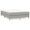 Cadre de lit avec matelas - Maison Exclusive - 140x190cm - Gris clair - Relaxation maximale