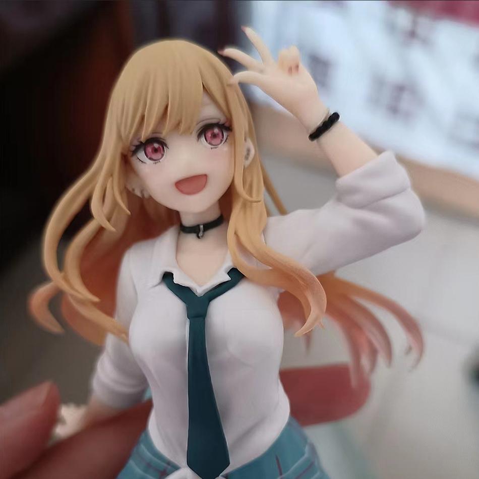 18CM My Dress-Up Darling Anime Model Kitagawa Marin Action Figure School Uniform Dress-Up PVC Standing Figure Toy Doll Kid Gifts Premium Quality