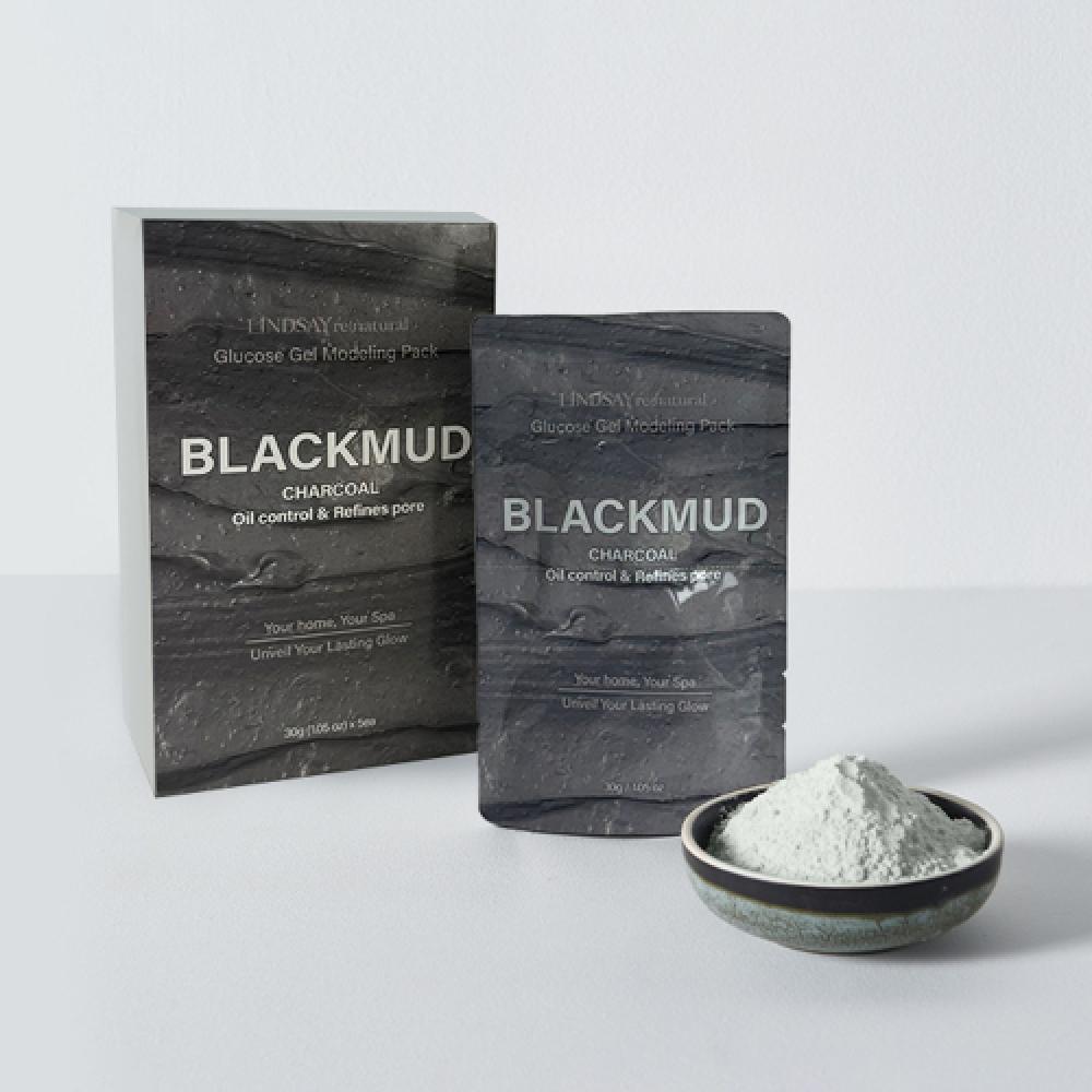 Lindsay Renaturals Black Mud  Charcoal  Modeling Pack 30gx5ea NONE