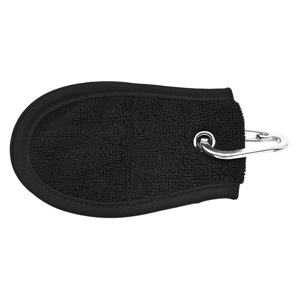 Golf Ball Cleaning Towel Portable Double Sided Design With Adjustable Hook For Waist Attachment 5