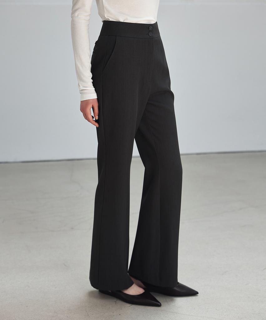 NON AND NON Two-Button Bootcut Slacks_Nssl519