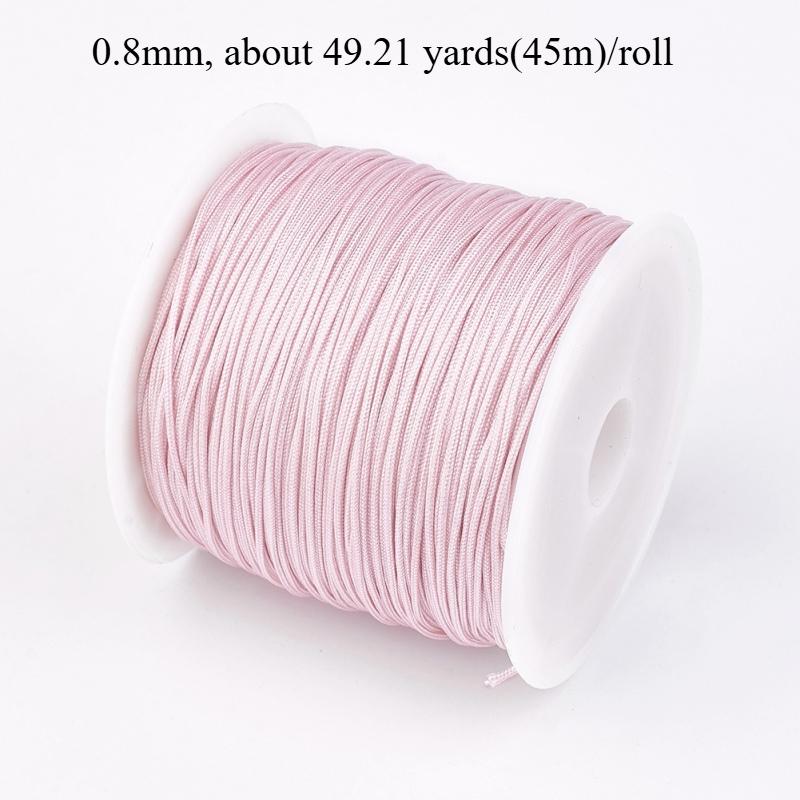 1Roll 100m/roll 0.8mm Nylon Thread Cord Bracelet String Chinese Knotting Cord Red Thread Beading Braided Ornament for DIY