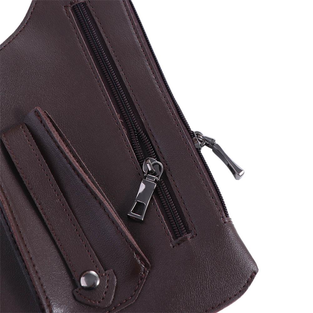 Leather Strap Underarm Strap Wallet Pocket Luxury Double Shoulder Pouch Shoulder Harness Bag Pack