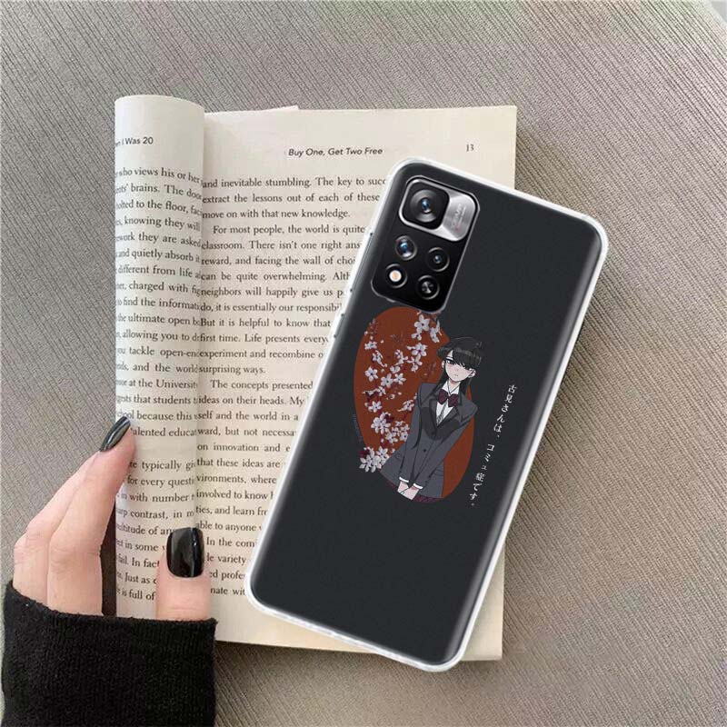 Anime Komi Shouko Cant Communicate Phone Case For Xiaomi Redmi Note 14 13 Pro Plus 5G Cover 13C 14C 12 12C 9 9T 9C 10 10C 8 7 6