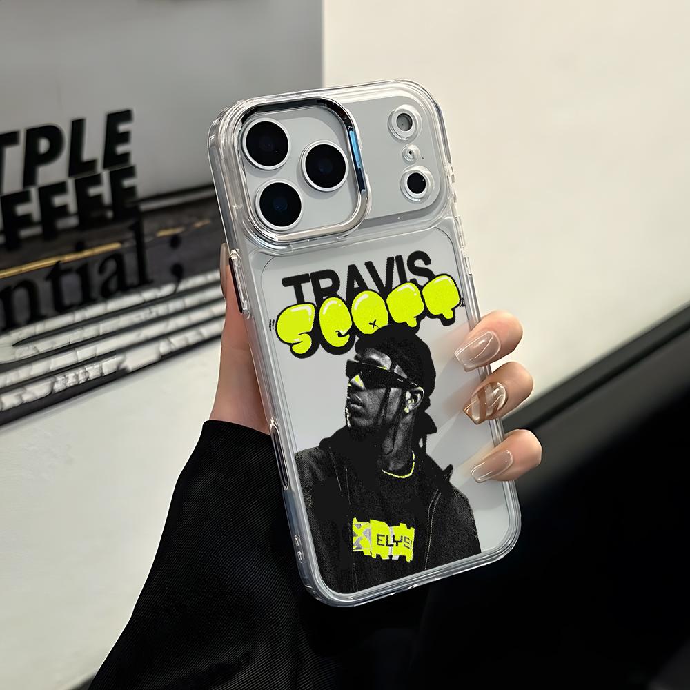 

T-Travis S-Scott Cactus Jack Phone Case for Apple iPhone 17 Air 16 16e 15 14 13 12 11 Pro Max X Xs XR 8 Plus Luxury Clear Cover iPhone 14 Plus