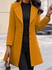 Women's Mid-Length Korean Style Slim Fit Woolen Winter Coat