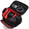 FOSOTO Large SLR Camera Bag, Shoulder Bag, Nylon Camera Case (Red, X-Large)