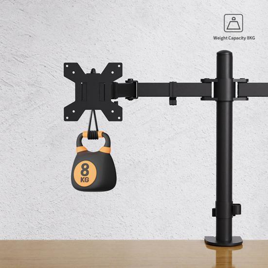 Dual Monitor Desk Mount with Articulating Arm VESA 75x75 to 100x100 Cable Management Adjustable Rotating 13-27 Inches Display Screen Stand