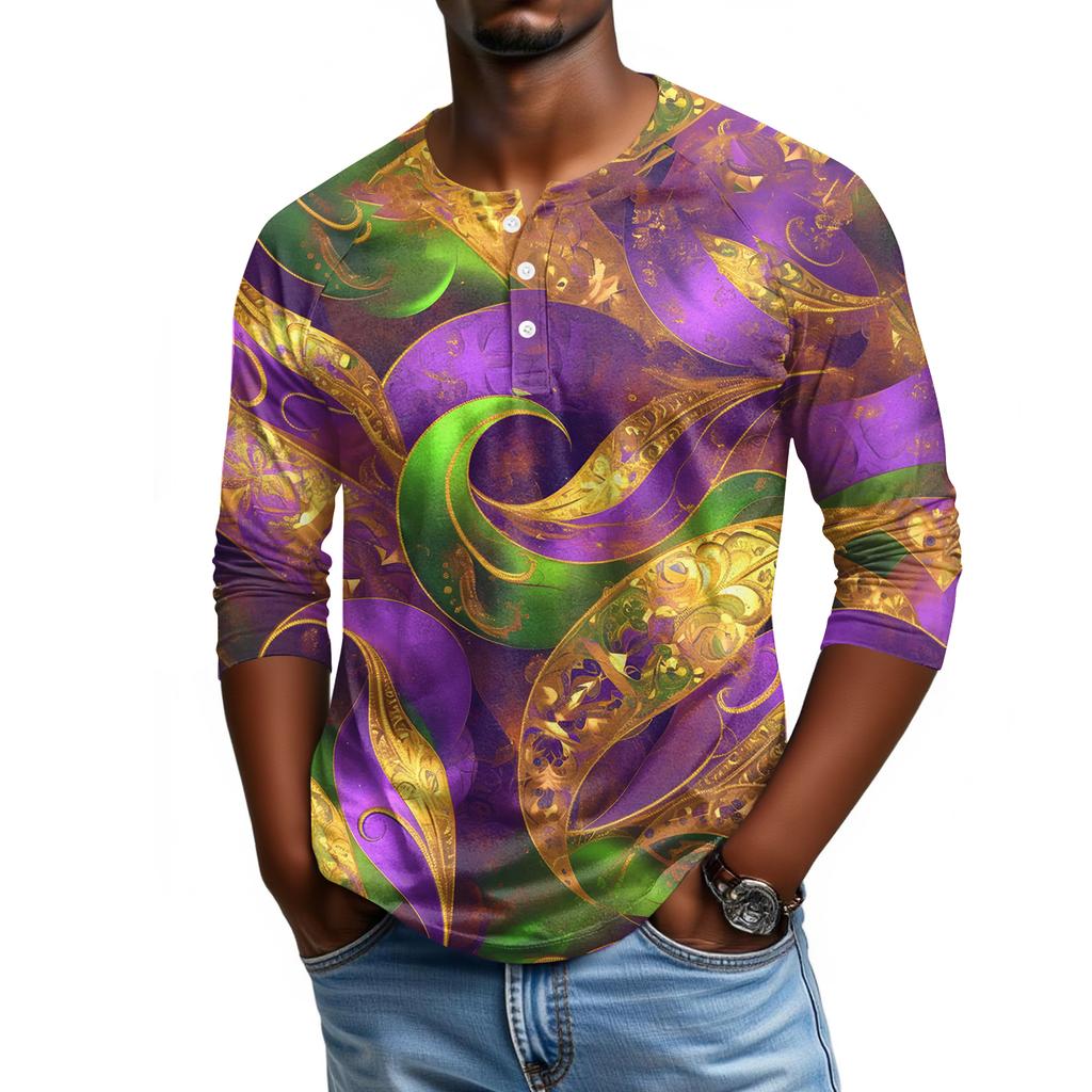 Men's Raglan Sleeve Three-quarter Sleeve Top
