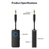 2 in 1 Bluetooth-compatible Transmitters Receiver for Wireds Speakers Car Sound Systems Auxes Connection Long Battery Lifes